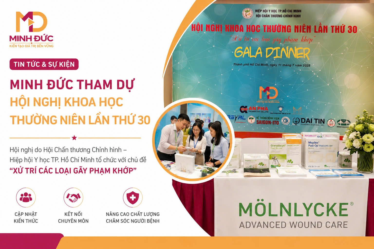 Minh Đức tham dự Hội nghị Khoa học Thường niên lần thứ 30 của Hiệp Hội Chấn thương Chỉnh hình